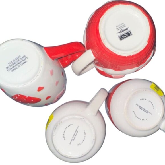 Set Of 4 Valentines Day Themed Ceramic Mugs - Picture 2 of 2